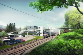 3d Visualisierung Passarelle Oberstockenweg St.Gallen 